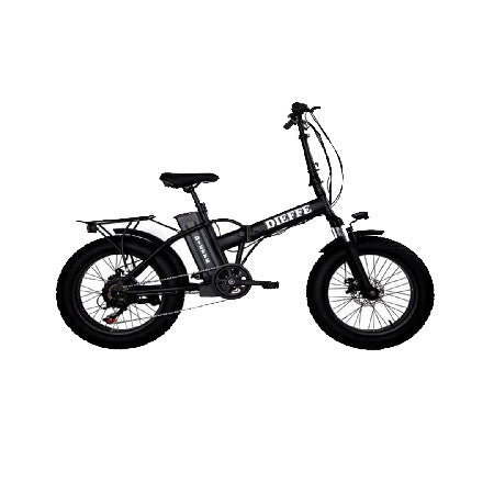 BICI ELETTRICA E-BIKE FATBIKE 20" DIEFFE NERA 250W